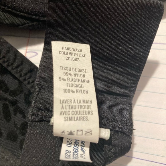 AERIE Sz 36C Real Power Black Velvet Leopard Balconet Front Cut Out Bra - Picture 10 of 10